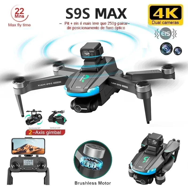 NEW S9S MAX MINI Drone 4K 2-Ax - đánh giá và giá Drone Camera Hd