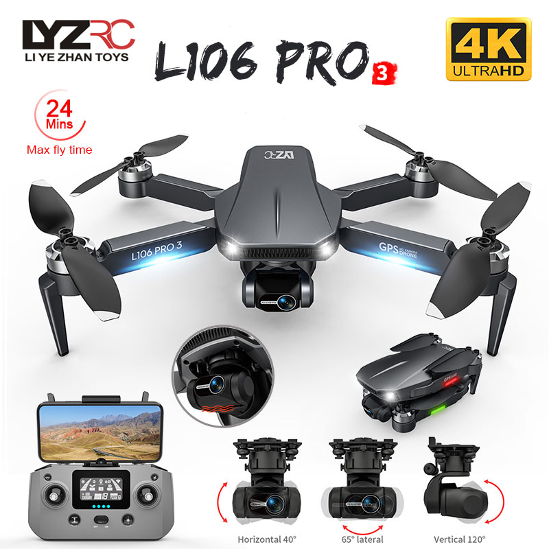 L106 Pro 3 Drone 5G WIFI FPV F - đánh giá và giá Drone Camera With Gimbal