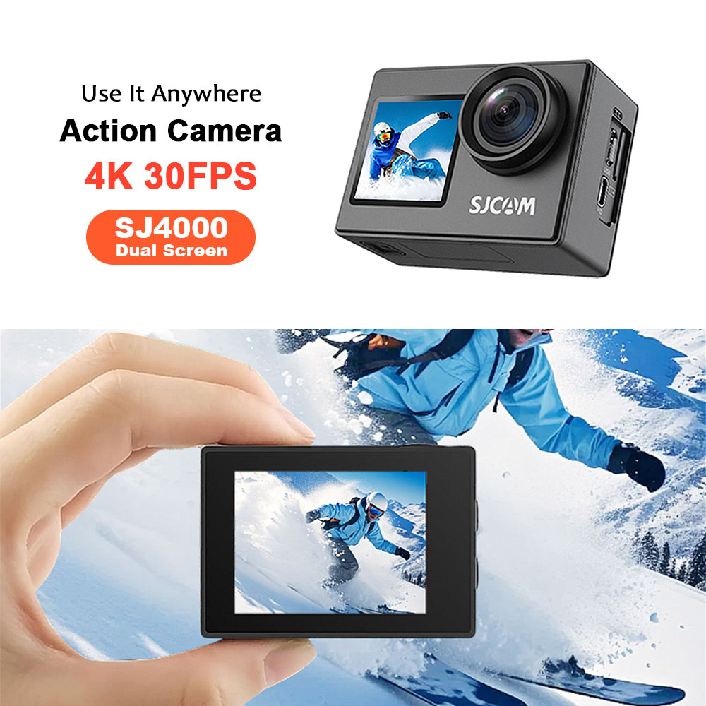 SJCAM SJ4000 4K/30 fps Action  - đánh giá và giá Drone Camera Action